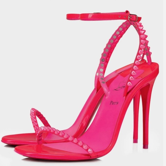 Christian Louboutin So Me heels, Neon Pink, 39 - Picture 4 of 4